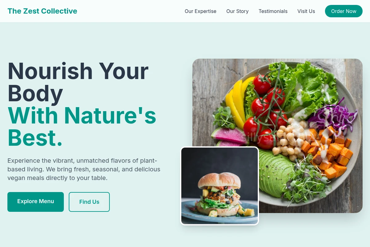 Plate Vegan Food